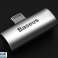 Baseus Audio Converter Lightning vers 2x iP Lightning L46 Silver Adaptateur photo 3
