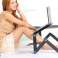 Adjustable aluminum folding desk Alogy table with fan on l image 3