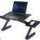 Adjustable aluminum folding desk Alogy table with fan on l image 4