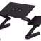 Adjustable aluminum folding desk Alogy table with fan on l image 5