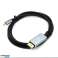 Cable 1 8m USB C Type-C a DisplayPort 1.4 8K 60Hz Alogy Negro fotografía 1