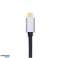 Cable 1 8m USB C Type-C a DisplayPort 1.4 8K 60Hz Alogy Negro fotografía 6