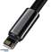 Baseus Tungsten USB-kabel Lyn 2 4 A 2 m svart CALWJ A01 bilde 1