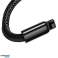 Baseus Tungsten USB-kabel Lyn 2 4 A 2 m svart CALWJ A01 bilde 3