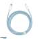 Baseus dynamisk USB-kabel type C lynstrømforsyning 20W 2m himmel bilde 1