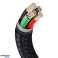 Baseus cafule cavo lampeggiante metallo 2.4a 200cm nero foto 1