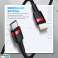 Baseus Cafule nailonkaapeli USB C Lightning PD 1m musta/harmaa kuva 1