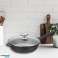 Royalty Line RL BDF24 M: 24cm Casserole de cuisson revêtue de marbre w / Couvercle en verre photo 3