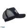Casquettes de baseball noires avec impression texte MZZL et fermeture arrière velcro photo 2