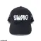 Casquettes de baseball noires avec impression texte SWAG et fermeture arrière velcro photo 1