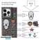 Pinit Dynamic Tattoo Pin Case Kit para iPhone 14 Plus 6.7 "negro / b fotografía 4