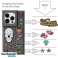 Pinit Dynamic Tattoo Pin Case Kit pour iPhone 14 Plus 6.7 « noir / b photo 3