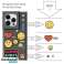 Pinit Dynamic Emoji Pin Case Kit iPhone 14 Pro Maxhoz 6.7" fekete kép 3