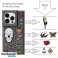 Pinit Dynamic Tattoo Pin Case Set iPhone 14 Pro Max 6.7" schwarz/b Bild 4