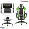 Herzberg HG 8083: Tri color Gaming and Office Chair with Linear Accent White image 3