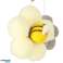 Karuseel na detskú postieľku plyšové prívesky sivé kvety fotka 6