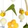 Carousel for cot plush pendants yellow flowers image 4