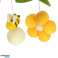 Carousel for cot plush pendants yellow flowers image 5