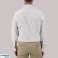 Erkek Uzun Kollu Gömlek Rahat İş Gömlek Farklı Renk Modern Slim Fit Akıllı Gömlek fotoğraf 2