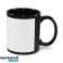 Mug en céramique imprimable noir avec cadre blanc NOUVEAU photo 1