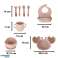 Silicone Tableware for Babies Crab Set of 9 Pieces Pink image 1
