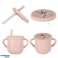 Silicone Tableware for Babies Crab Set of 9 Pieces Pink image 3