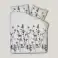 Bele prevleke za odeje s cvetličnim tiskom - 240x220cm fotografija 1
