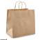 Bolsa de papel - Excedentes de mercancías - Bolsa de papel con cordón de papel Kraft marrón, 80g/m², 26x17x25cm fotografía 1