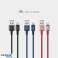 Câble de données de charge USB-A vers MicroUSB ELOOP S9C 1 m photo 2