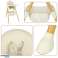 High chair with container tray cream color image 3