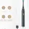Ultrasone elektrische tandenborstel, draadloos oplaadbaar via USB, 4 opzetborstels, 5 standen, 4 uur snel opladen gedurende 30 dagen, kleur: zwart foto 5