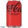 Асортимент Coca Cola Жирні банки 24x33cl також інші види безалкогольних напоїв зображення 1