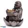 Peace of the East Wood Effect Lucky Buddha Reflux Incense Burner fotografía 2