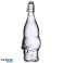 Totenkopf Wasserflasche aus klarem Glas 1L Bild 2