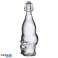 Totenkopf Wasserflasche aus klarem Glas 1L Bild 3