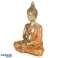 Zelta un oranžā Taizemes Budas meditācija attēls 2