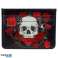 Skulls &; Roses skulls kreditinių kortelių dėklas su RFID apsauga vienam gabalui nuotrauka 3