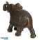 Donker geborsteld hout effect medium Thaise olifant beeldje foto 2