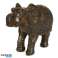 Donker geborsteld hout effect medium Thaise olifant beeldje foto 4
