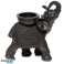 Peace of the East Wood Effect Elephant Tealight Holder foto 2