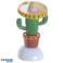 Cactus con Sombrero Solar Pal figura tambaleante fotografía 4