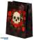 Skulls & Roses Skull Red Roses Gift Bag L per piece image 1