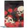 Skulls & Roses Skull Red Roses Gift Bag M per piece image 3