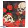 Skulls & Roses Skull Red Roses Gift Bag XL per piece image 3