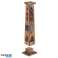 Mango Wood Tower Incense Burner with Elephant Inlay Work image 1