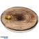 Mango wood incense burner with the flower of life per piece image 4