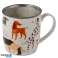Barks Dog Hund Tasse aus Porzellan mit Teeei und Deckel Bild 1