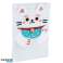 Maneki Neko Lucky Cat Plush Fleece A5 Notepad & Pencil Case Set image 2
