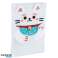 Maneki Neko Lucky Cat Pluszowy polar A5 Notepad & Pencil Case Set zdjęcie 2