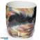 Kim Haskins szivárványos macska porcelán bögre kép 1